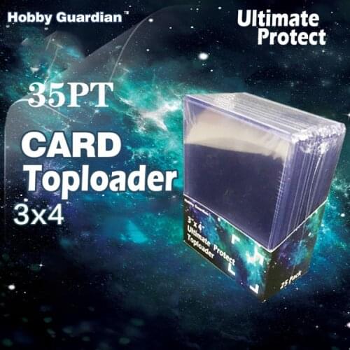25PCS/BOX 35PT Hobby Guardian Transparent Toploader Card Holder Card Sleeves Suitable for Protect Collecting Star CARDS/PKM/TCG