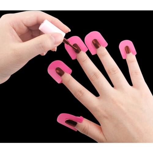 26pcs/set 10 Sizes G Curve Shape Nail Protector Varnish Shield Finger Cover Spill-Proof French Stickers Manicure Nail Art Tools