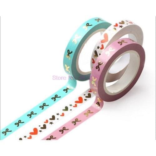 500pcs Bowknot Gold Foil Washi Tape Kawaii Scrapbook Paper Stickers Gift Stationery Diy Scrapbooking Photo Album School Tools