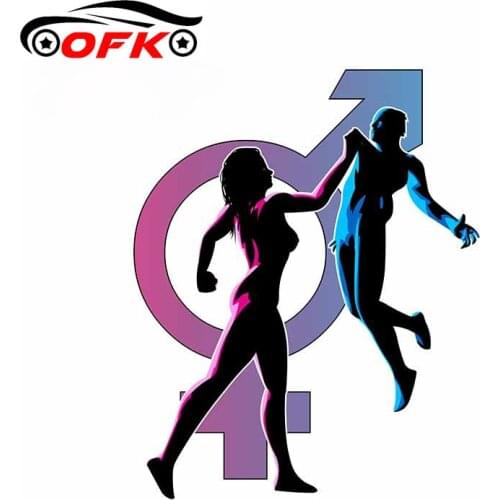 OFK 13cm X 10.5cm for Feminism Car Stickers Vinyl Car Wrap Decal Waterproof Decals Occlusion Scratch Decoration