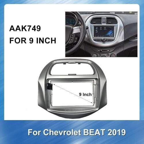 Car radio stereo receiver Fascia For-Chevrolet BEAT 2019 Car Audio GPS NavigationAdapter Plate Panel Dash Kit Installation Frame
