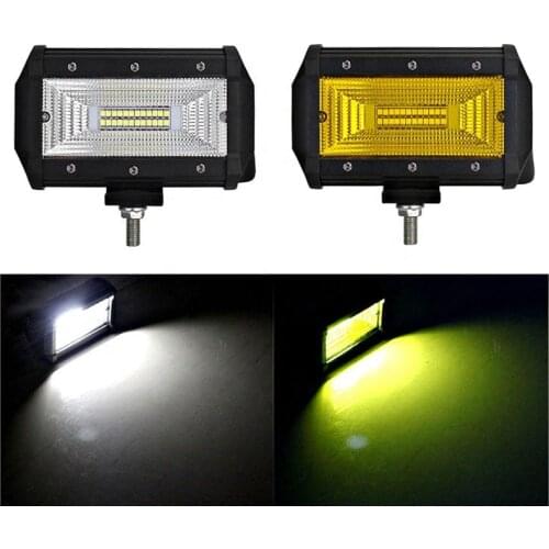 5" Inch 72W LED Work Light Spot Flood Beam White Yellow Waterproof For JEEP Automobile Car Offroad 4WD 4x4 SUV Truck 12V 24V