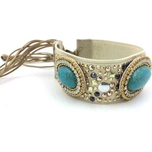 New European handcrafted Jewelry Suppliers Rounds bangles punk bracelet for women girl Restoring ancient