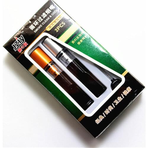 Filtration Smoking Cigarette Accessories Mouthpiece Handheld Reusable Reduce Tar Cigarette Holder Filters 2 pcs Set Mouthpiece