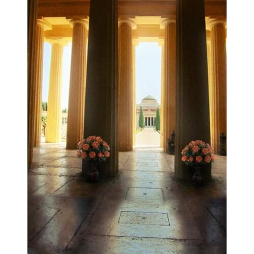 5x7ft Pillar Room Flowers Photography Backdrops Photo Props Studio Background