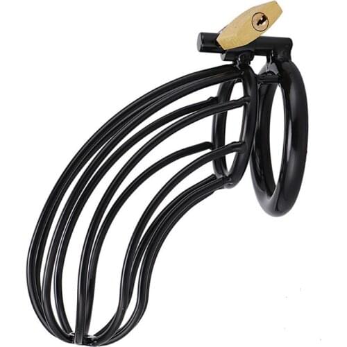 Metal Male Chastity Device Rooster Cage Cock Lock Penis Ring Stainless Steel Cage Birdcage Belt Adult Sex Products