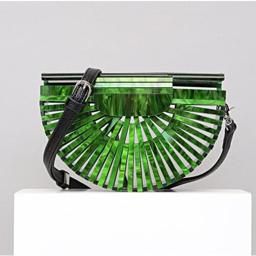 20x12.5CM New 2020 Women Hollow Clutch Bag Messenger Bags Fashion Bamboo Basket Bag Vacation Beach Bag a7319