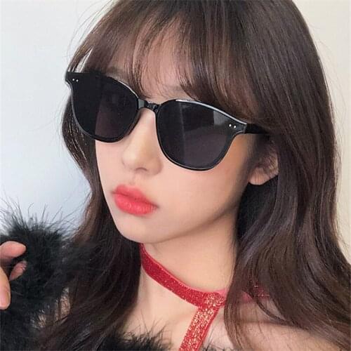 2021 New Black Large Frame Sunglasses retro elegant womens sunglasses metal accessories mens glasses retro de sol Uv400
