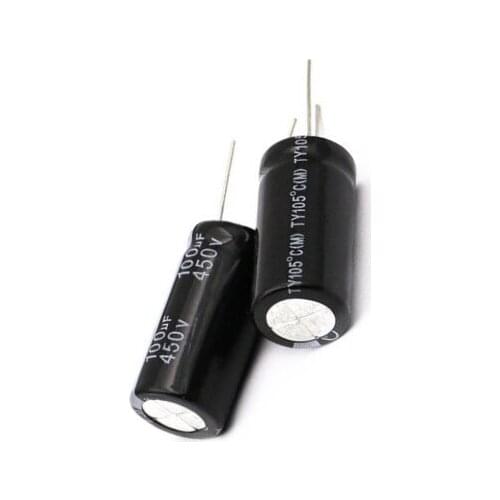 New 20 PCS 100uF 450V 18*35mm DIP Aluminum Electrolytic Capacitor