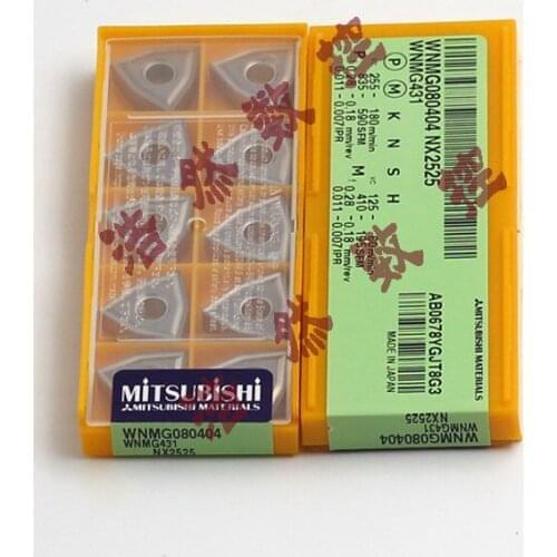 Genuine Japanese MITSUBISHI CNC blade, ceramic blade, WNMG080404, WNMG080408, NX2525