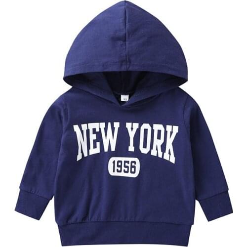 Baby Boys Autumn Sweater Long Sleeved New Fashion Wild Letter Hoodies Kids Cartoon Cotton Clothing Children Boys Casual Tops Out