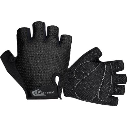 Unisex Bicycle Gloves Riding Breathable Short Finger Gloves Anti-skid Half Finger Gloves Mountain Bike Riding Gloves