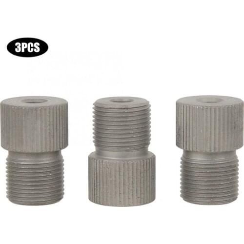 3Pcs 5mm High Carbon Steel Drill Chuck Adapter Sleeve Woodworking Hole Drilling Bit Accessory For 3 in 1 Inclined Hole Puncher