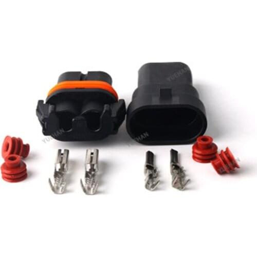 Car headlight connector / 2P waterproof connector / 9005 / HID controller plug / lamp holder