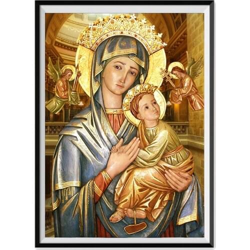 Religious Paintings, Mosaic Embroidery, Cross Stitch Crafts, Round Diamonds, Wall Decorations, Handicrafts