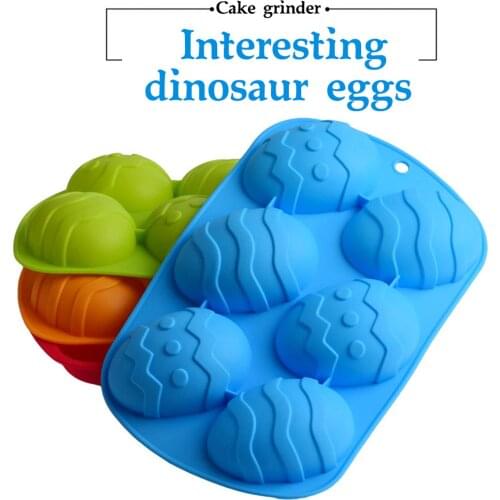 Silicone 6 Easter Egg Cake Mould Small Egg Food Grade Silicone Kitchen Baking Tool