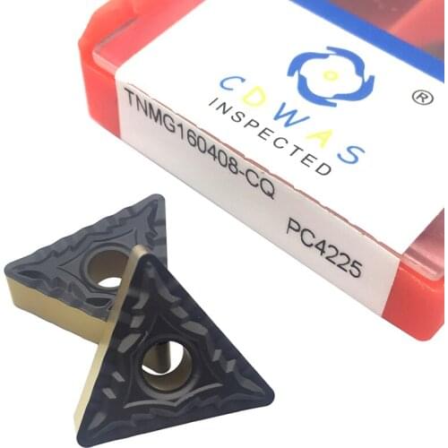 TNMG160408 CQ PC4225 Carbide Inserts External Turning Tool CNC Lathe Tools TNMG 160408 Blade Steel Cutting For MTGNR Toolholder