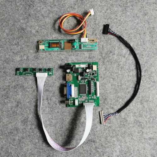 1-CCFL VGA 2AV 20 Pin LVDS LCD monitor Fit HT13X12/HT13X13/HT13X14/HT12X11/HT12X12 screen controller board DIY kit 1024*768