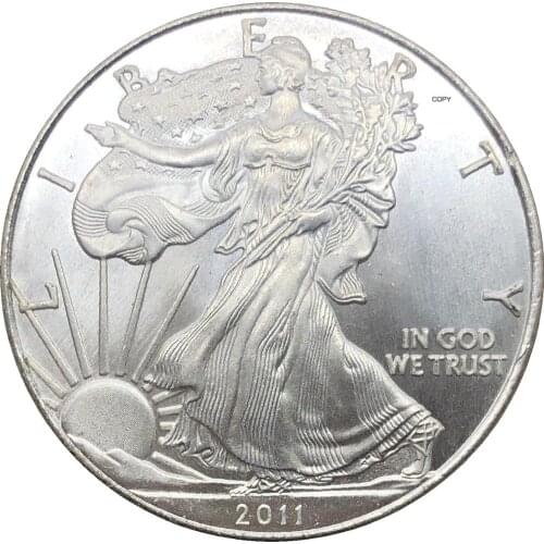 United States 1 Dollar American Silver Eagle Bullion Coin 2011 Plated Silver Commemorative Coin Copy coin