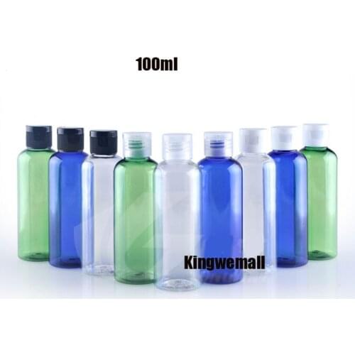 300pcs/lot 100ml plastic,pet bottle, cosmetic packing,Flip-open cover bottle LW-D-100B