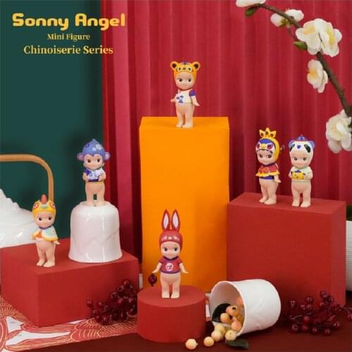 Antique toy authentic Sonny Angel Chinese style series Blind Random box trend kid doll Christmas gift desktop decoration