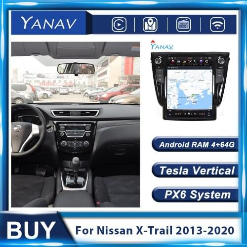 PX6 Android GPS Navigation Car Radio For Nissan X-Trail 2013-2020 Car MP3 Multimedia Player Video Stereo Receicer Recorder