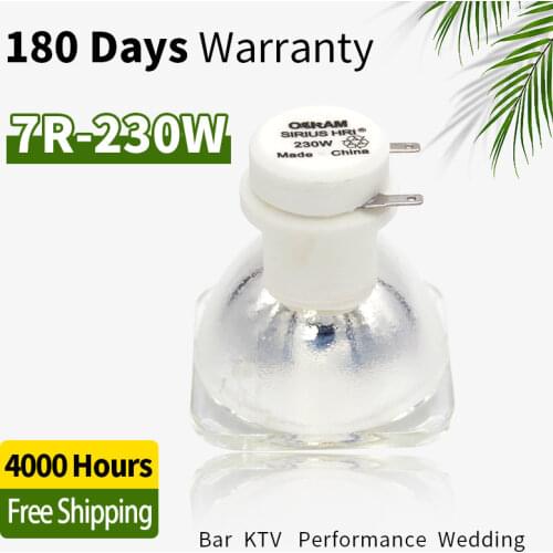 Free shipping 1pcs/lot 100%NEW SIRIUS HRI230W 7R For Osram Lamp Sharpy Beam Moving Head Replacement Bulb Stage Show Lighting