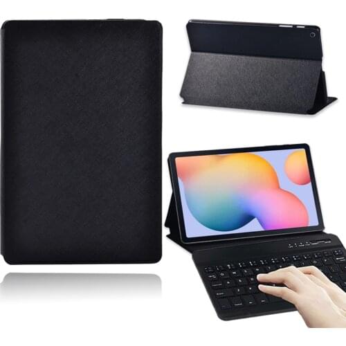 For Samsung Galaxy Tab S6 Lite P610/P615 Tablet Case PU Leather Cover Case + Wireless Bluetooth Keyboard + Free Stylus