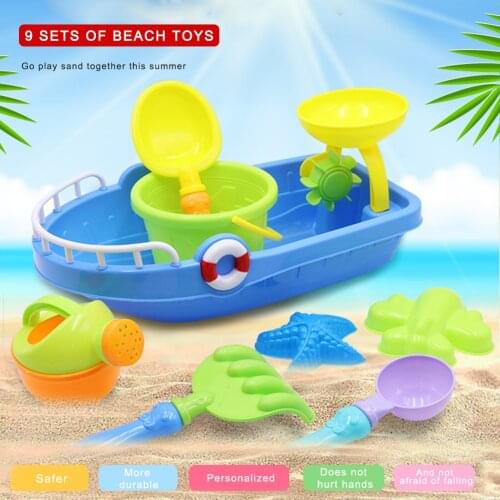 Outdoor Beach Sandpit Toy Kids Summer Sand Bucket Water Wheel Table Toys Play Children Learning Education Toy Birthday gift