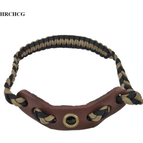Archery Bow Sling Compound Bow Crossbow Wrist Sling Band Strap Hunting Wrist Sling Shooting Target Outdoor Accessory Adjustable