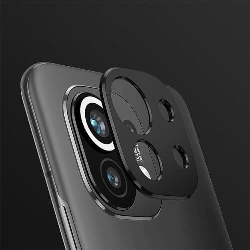 Metal Rear Phone Camera Lens Cover for Xiaomi 11 Phone Lens Film Scratch-proof Protector Full Cover Ultra-thin Case Accessories