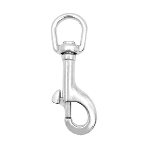 Marine Boat 83mm 304 Stainless Steel Round Eye Swivel Quick Hook Hiking Camping Carabiner Pet Chains