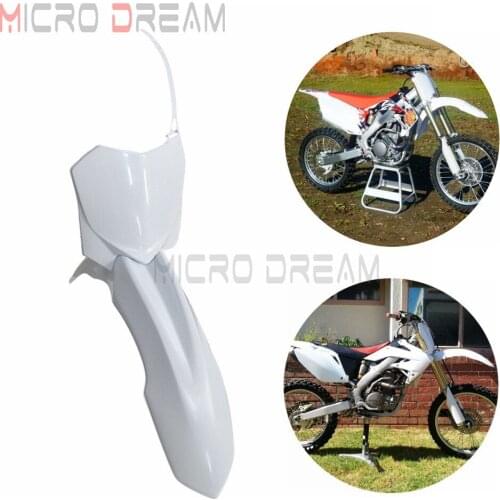 Dirt Bike Front Mud Flap Mudguard Fender for Honda CRF250R 2010-2013 CRF450R 09-12 Motocross Plastic Fairing Front Number Plate