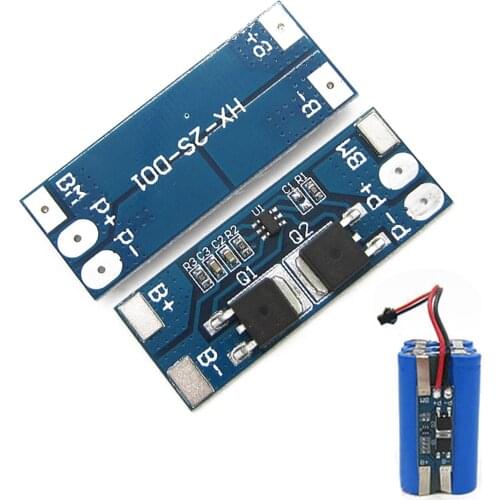 1pc 2S 8A Li-ion Protection Board 7.4V 8.4V Lithium LiPo Cell BMS Battery Plate Electrical Supplies Short Circuit Protection