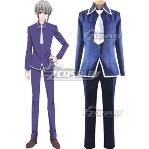Fruits Basket Season 2 Souma Yuki Adult School Uniform Set Unisex Outfit Halloween Suit Party Festival Cosplay Costume E001