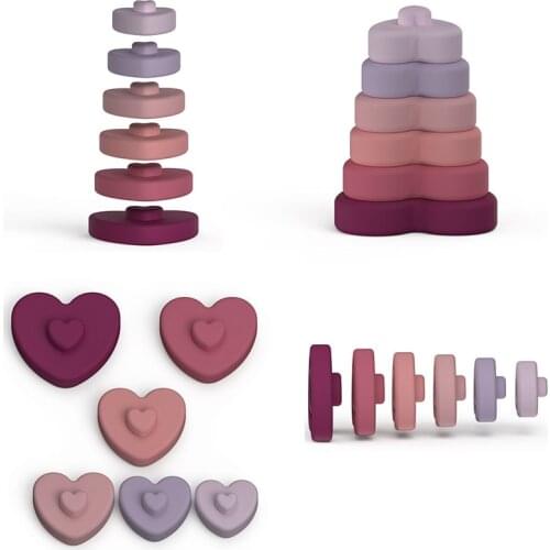 Embossed Building Blocks Toys 3D Touch Hand Ball Baby Massage Hand Balls Baby Grasp Toys Sensory Silicone Baby Teether