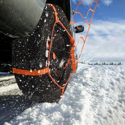 Durable Nylon Anti-Skid Emergency Car Tire Strap Rescue Rope Auto Tire Trailer Winch Strap Ladder For Winter Snow Safe Driving
