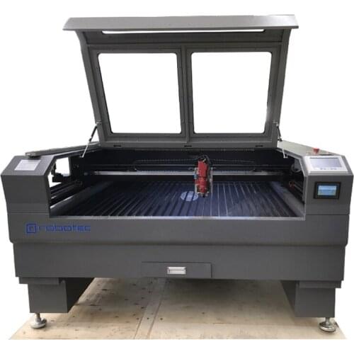 ROBOTEC 1390 Laser Cutter China Metal Powerful Cutting Machine with Double Laser Heads/Metal Laser Cutting Machine 6090