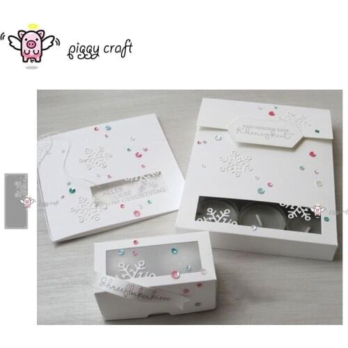 Piggy Craft metal cutting dies cut die mold Snowflake card frame Scrapbook paper craft knife mould blade punch stencils dies