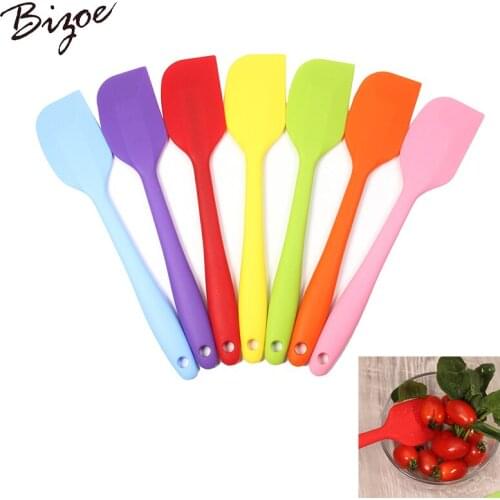 2pcs 8 inch Silicone Spatula - 1 Small Heat Resistant Non-Stick Cooking Utensils (Multicolor)