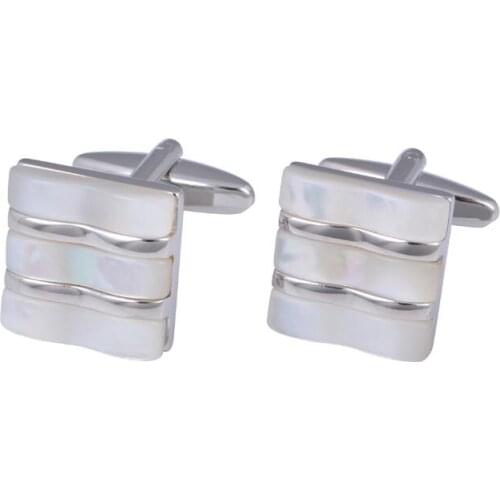 5pairs/lot Exquiste White Onyx Cat Eye Stone Cufflinks Classic Silver Square Cuff Links Shirt Cuff Button Mens Jewelry Gift