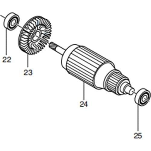 AC220-240V Armature Rotor Anchor for MAKITA 6905H 516053-4