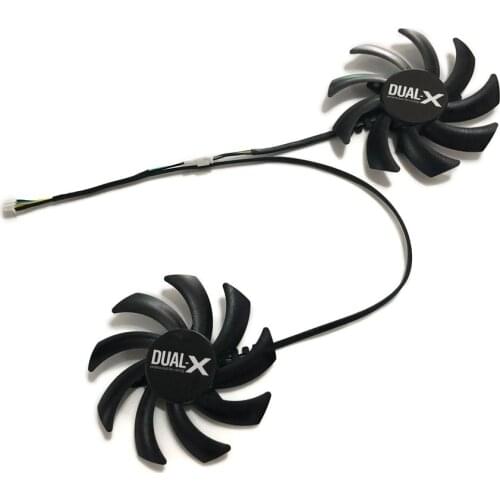 2pcs/set PLD09210S12HH GPU VGA Alternative Cooler Fan For Sapphire R9-370X/270/280/280X/285/350 360 Graphics Cooling