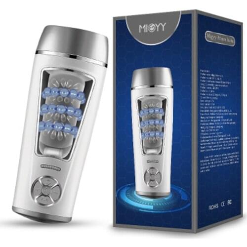 Automatic Masturbator For Man Hand Free Aircraft Cup Sexo Vibrator Real Vagina Male Masturbation Silicone Pussy Sex Toy sex shop