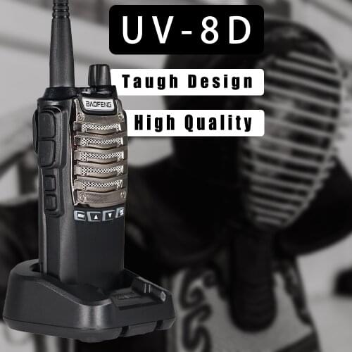 Baofeng UV-8D UV8D Two-way CB Ham Radio Walkie-talkie Kendo Mask Tough Design Style Long-distance Free Headset Powerful Portable