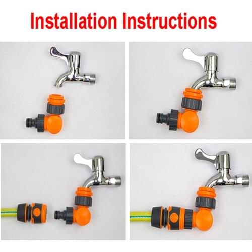 Quick Connector Water Connector Rotatable Water Tap Splitter Irrigation Agriculture Quick Water Control Valve