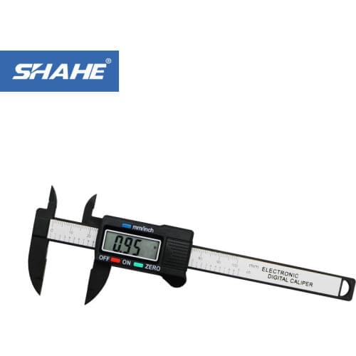 0-100 mm Plastic LCD Digital Electronic Vernier Caliper Carbon Fiber Vernier Caliper Measurement Tools