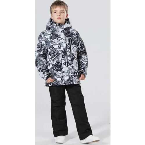 2019 Ski Suit Kids Thicken Winter Suit Children Snowboard Suit Children Ski Suit For Girls Ski Jacket Snowboard Snow Suit Warm