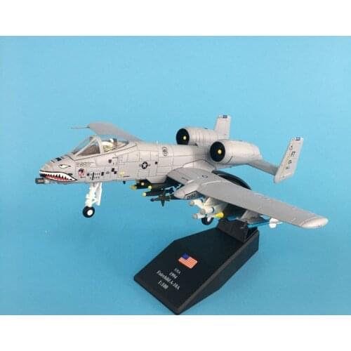 JASON TUTU 1/100 Scale Fairchild Republic A-10 Thunderbolt II Warthog Fighter Diecast Metal Plane Military Model Drop shipping
