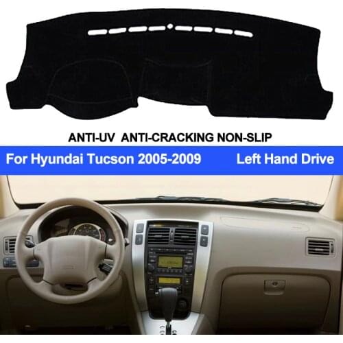 TAIJS Car Dashboard Cover For Hyundai Tucson 2005 2006 2007 2008 2009 Auto Dash Mat Dashboard Pad Carpet Anti-UV Anti-slip